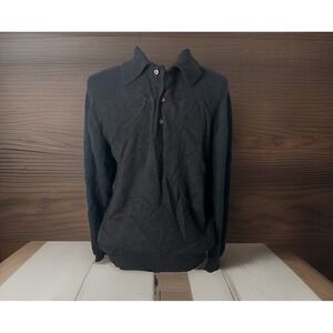 Daniel Bishop 100% 2 Ply Cashmere Sweater Men's S Green Hong Kong Classic